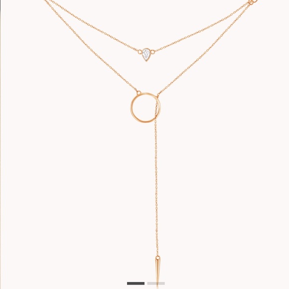 Joie De Viv Jewelry - Joie De Viv 18K Solid Yellow Gold Diamond Necklace